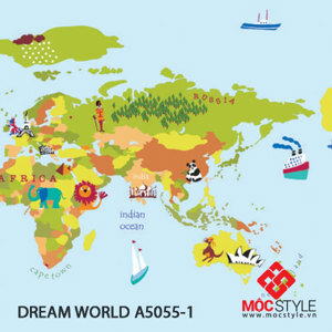 Giấy dán tường trẻ em Dream World A5055