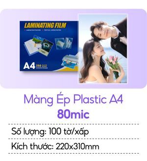 Giấy ép plastic A4 - 80mic