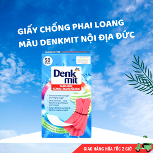 Giấy hút màu và chống phai màu quần áo denkmit, 50 miếng