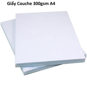 Giấy in Couche khổ A4, định lượng 300gsm