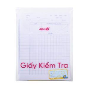 Giấy kiểm tra Điểm 10 TP-GKT02 - 4 ô ly vuông