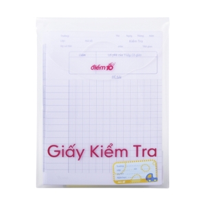 Giấy kiểm tra Điểm 10 TP-GKT02 - 4 ô ly vuông