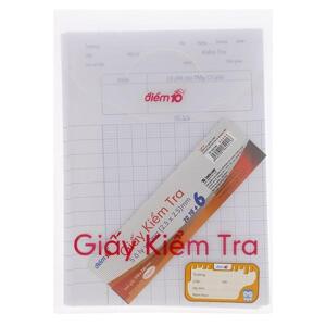 Giấy kiểm tra Điểm 10 TP-GKT04 - 5 ô ly vuông