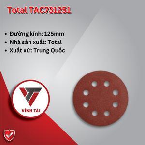 Giấy nhám tròn 125mm Total TAC731251