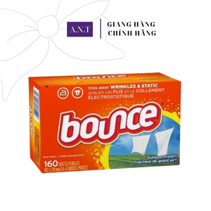 Giấy thơm quần áo Bounce 4 in 1 - 160 tờ