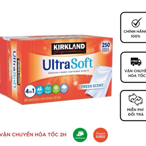 Giấy thơm quần áo Kirkland Fabric Softener - 250 tờ