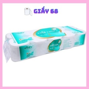 Giấy vệ sinh 3 lớp Hà Nội không lõi bịch 10 cuộn