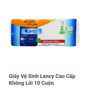 Giấy vệ sinh Lency không lõi 10 cuộn