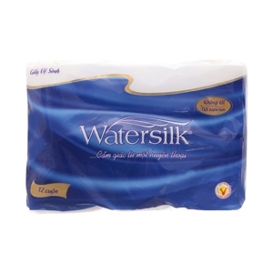 Giấy vệ sinh Watersilk - 12 cuộn