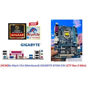 Bo mạch chủ - Mainboard Gigabyte GA-B75M-D3V (rev. 1.0) - Socket 1155, Intel B75, 2 x DIMM, Max 16GB, DDR3