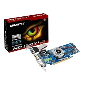 Card đồ họa (VGA Card) Gigabyte GV-R545-1GI - ATI Radeon HD 5450, 1 GB, GDDR3, 64-bit, PCI Express 2.1