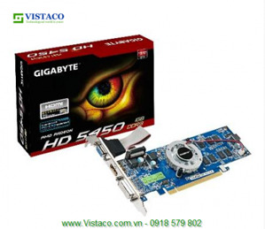 Card đồ họa (VGA Card) Gigabyte GV-R545-1GI - ATI Radeon HD 5450, 1 GB, GDDR3, 64-bit, PCI Express 2.1