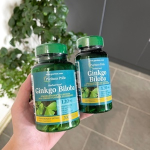 Viên uống tăng cường trí nhớ Ginkgo Biloba 120 mg Puritan's Pride, hộp 100 viên