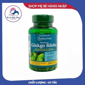 Thuốc bổ não Ginkgo Biloba 120 mg Puritan's Pride 200 viên