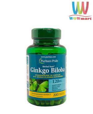 Thuốc bổ não Ginkgo Biloba 120 mg Puritan's Pride 200 viên