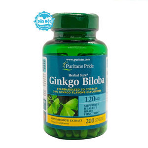 Thuốc bổ não Ginkgo Biloba 120 mg Puritan's Pride 200 viên