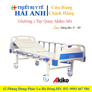 Giường bệnh nhân 1 tay quay Akiko A81