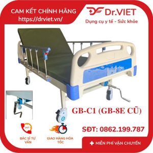 Giường bệnh nhân 1 tay quay Lucass GB-8E