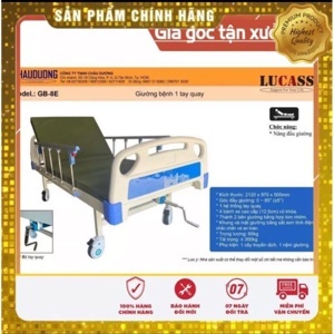 Giường bệnh nhân 1 tay quay Lucass GB-8E