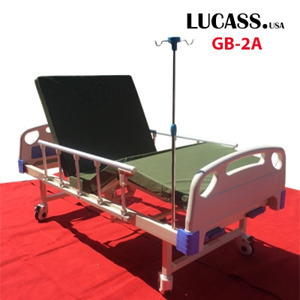 Giường bệnh nhân 2 tay quay kín Lucass GB-2A