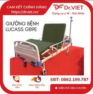 Giường bệnh nhân 2 tay quay Lucass GB-9E