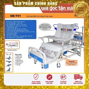 Giường bệnh nhân 4 tay quay Lucass GB-T41