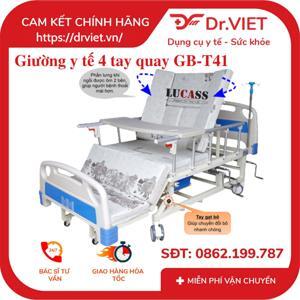 Giường bệnh nhân 4 tay quay Lucass GB-T41