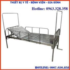 Giường bệnh nhân inox 1 tay quay