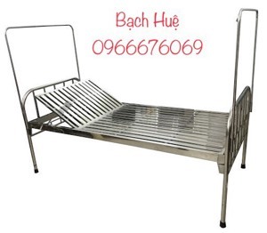 Giường bệnh nhân inox nâng đầu