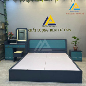 Giường gỗ công nghiệp 1m2x2m có ngăn kéo GCN15