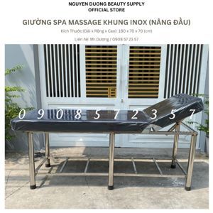 Giường massage thẩm mỹ inox