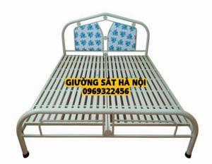 Giường sắt cao cấp 1m6 x 2m-GS05