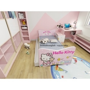 Giường tầng lùn Hello Kitty GL02 cho bé