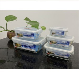 Hộp thủy tinh chịu nhiệt 1.35L Lock&Lock Clear chữ nhật - LLG448