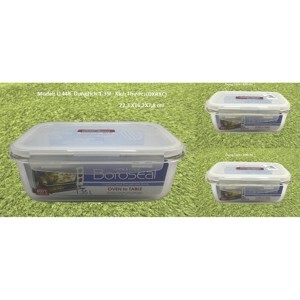 Hộp thủy tinh chịu nhiệt 1.35L Lock&Lock Clear chữ nhật - LLG448