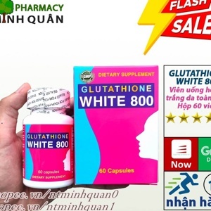 Viên nang hỗ trợ điều trị sạm da nám da GLUTATHIONE White 800 60 viên