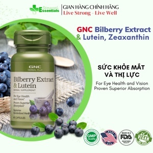 GNC Lutein 40 mg - 30 viên cung cấp Lutein cho đôi mắt khỏe cho người thường xuyên làm việc với máy tính