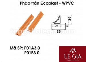 Gỗ nhựa Việt Pháp EcoplaST P01A3.0 Teak 26x39mm