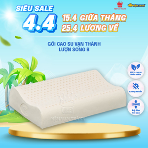 Gối cao su Vạn Thành dợn sóng B