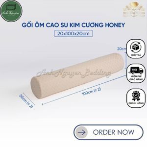 Gối ôm cao su Kim Cương Honey