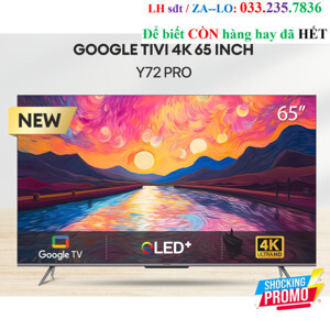 Google QLED Tivi Coocaa 4K 65 inch 65Y72 Pro