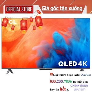 Google Tivi QLED TCL 4K 43 inch 43Q646