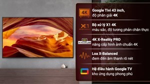 Google Tivi Sony 4K 43 inch KD-43X77L