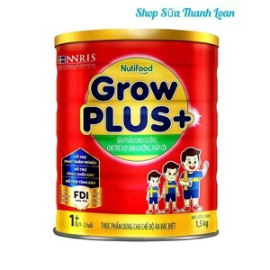 Sữa bột Nutifood Grow plus+ suy dinh dưỡng - 1.5kg (dành cho trẻ suy dinh dưỡng và thấp còi)