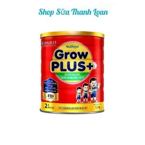 Sữa bột Nutifood Grow plus+ suy dinh dưỡng - 1.5kg (dành cho trẻ suy dinh dưỡng và thấp còi)