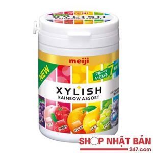 Gum trái cây Xylish Rainbow Meiji 117g