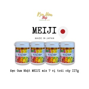 Gum trái cây Xylish Rainbow Meiji 117g