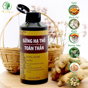 Gừng hạ thổ toàn thân Wonmom 200ml