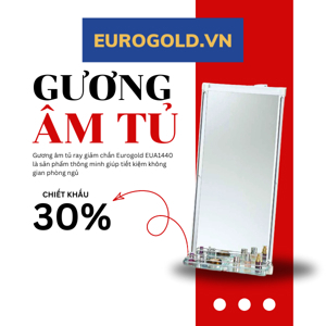 Gương âm tủ ray giảm chấn Eurogold EUA1440