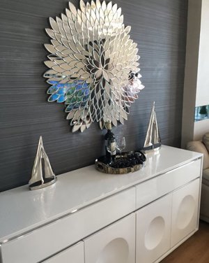 Gương trang trí phòng khách Natural